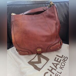 Michael Kors Vintage Pebbled Leather Hobo Bag